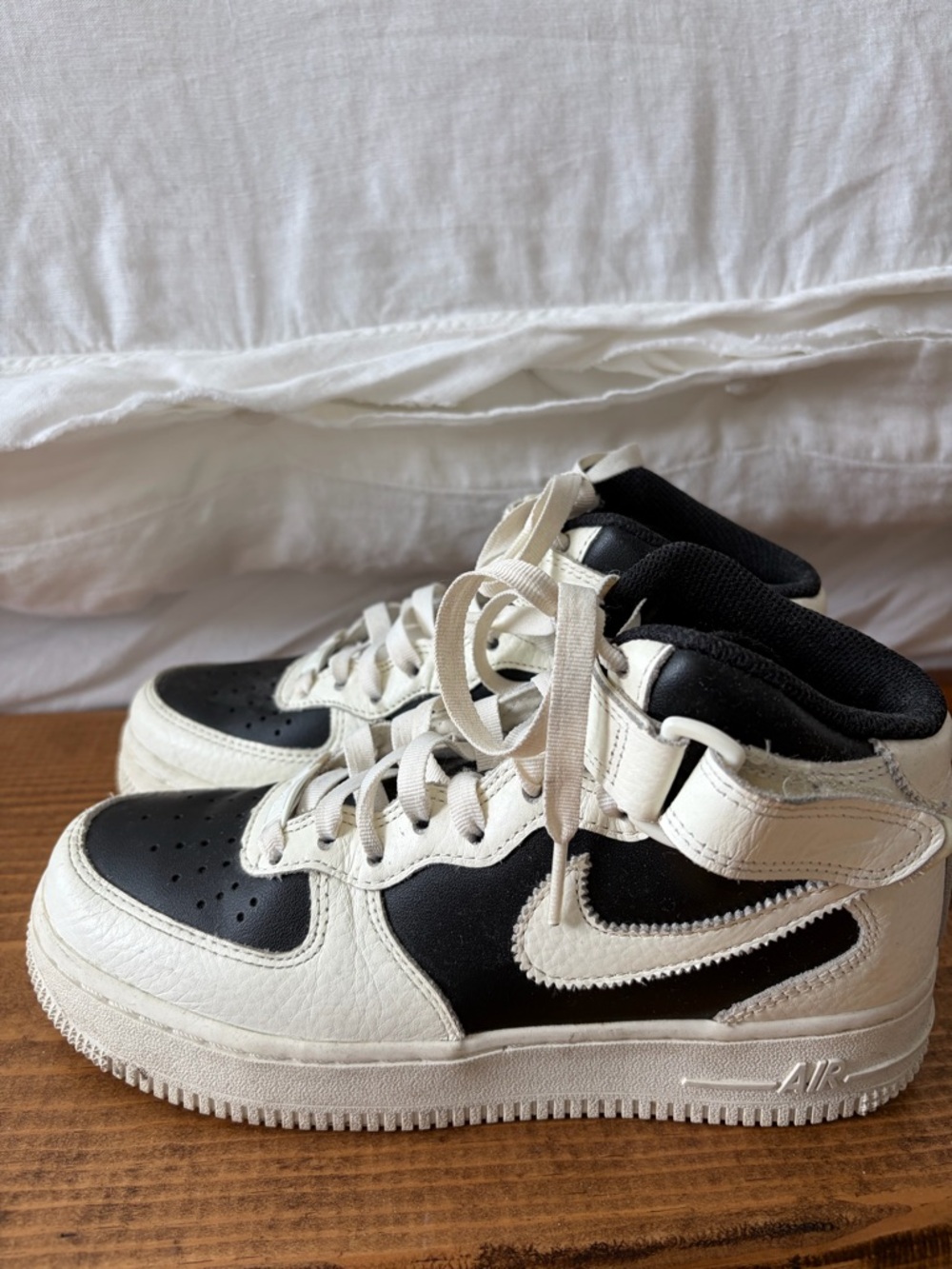 Nike Black and White High-Top Sneakers